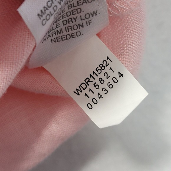 Love Linen J JILL Size XS Pink 100% Linen TANK DRESS Sleeveless Women’s - Picture 11 of 12